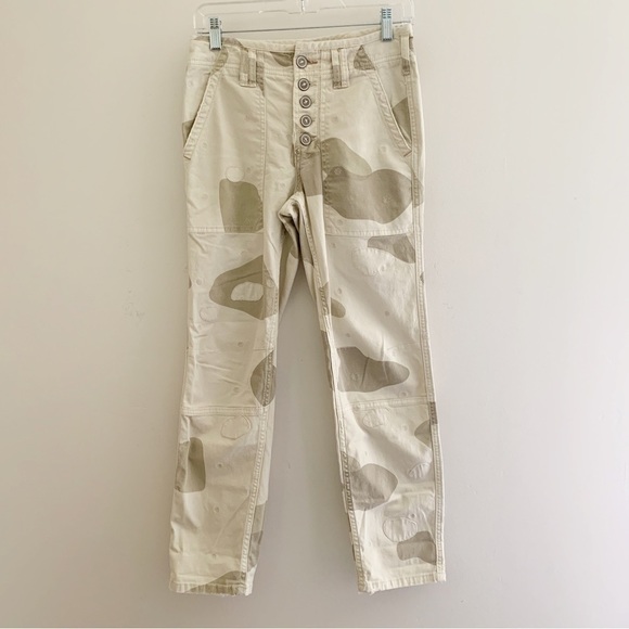 Anthropologie Wanderer Camo Print Utility Pants 25 Camouflage - Picture 12 of 12